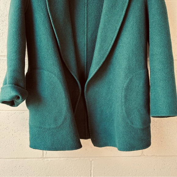 Theory Open Front Double Face Cashmere Wool Blend Jacket Coat - Picture 10 of 16